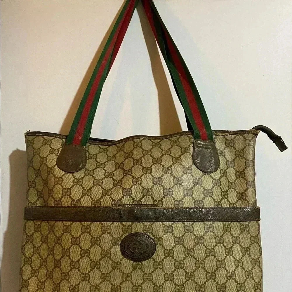 Gucci vintage GG mico web tote handbag